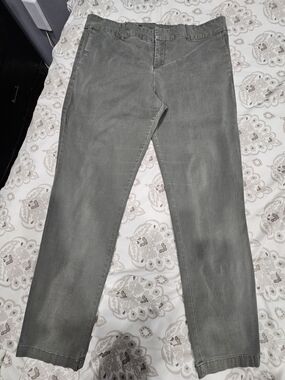 Kut from the Kloth Olive Gray Straight-Leg Jeans